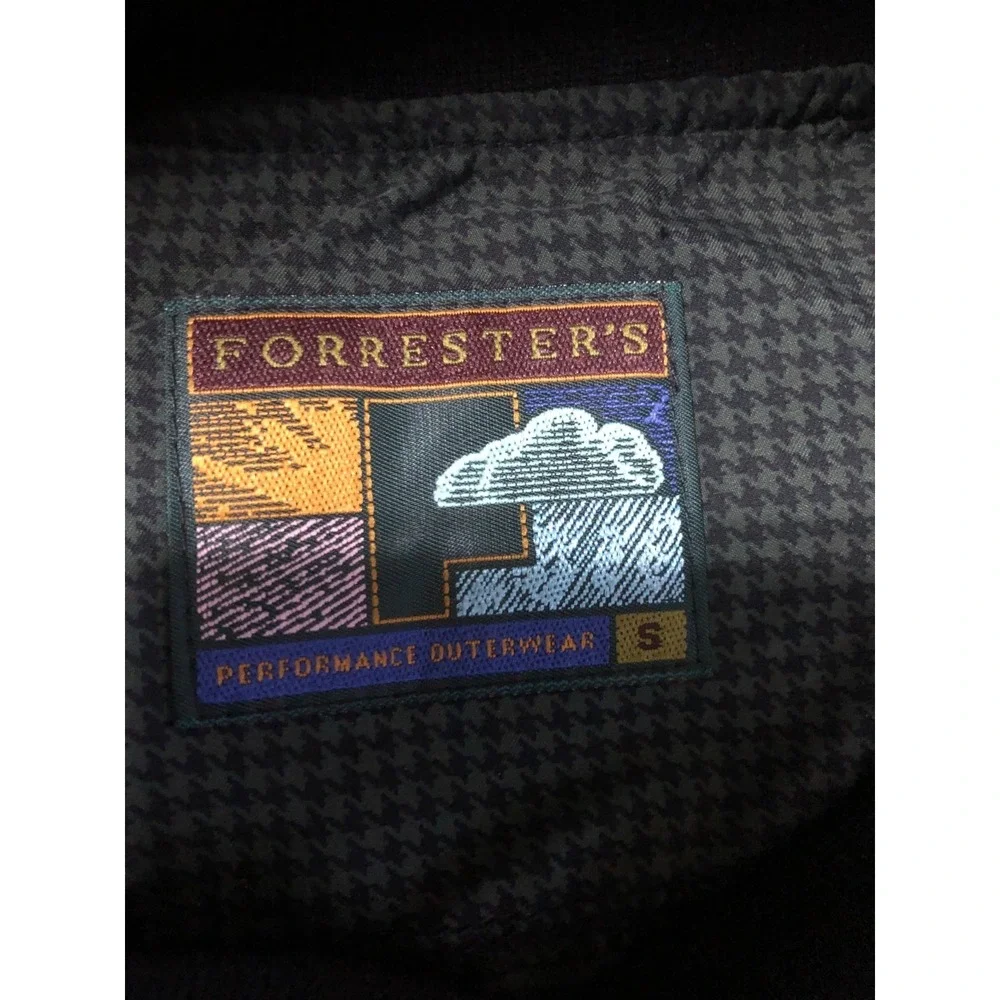 Forrester's Golf Windshirt Men's SMALL Hunter Houndstooth Teflon Microfiber NWT